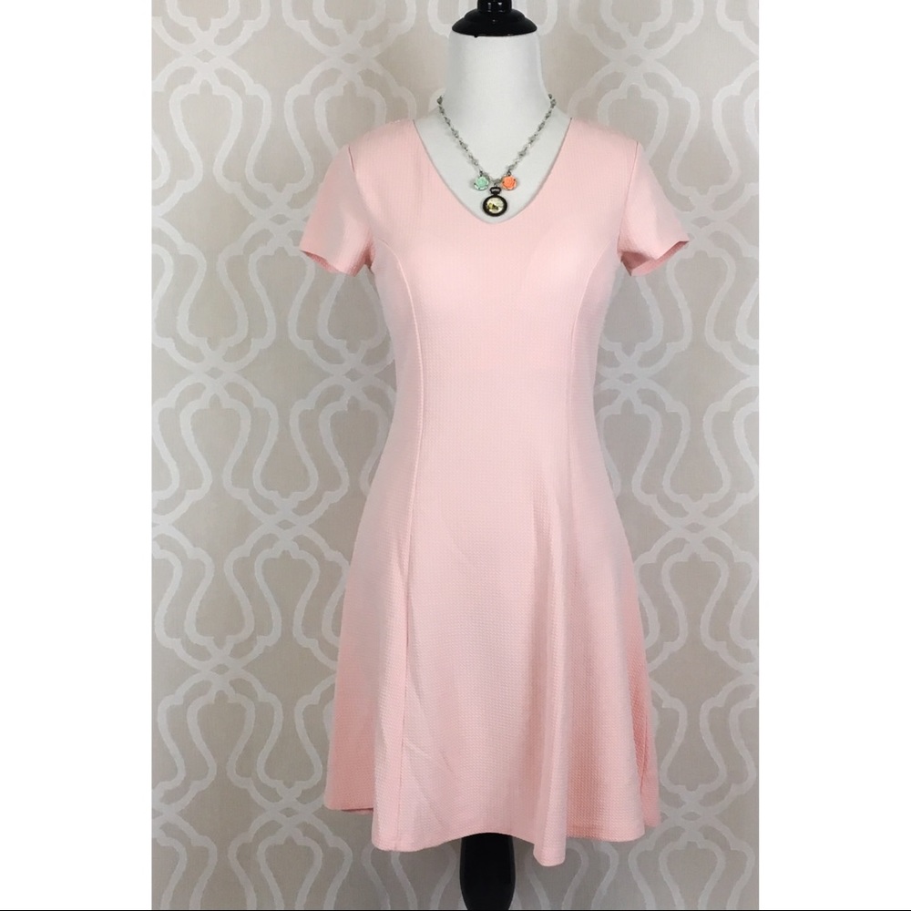 Blush Pink Waffle Dress - Picture 7 of 8
